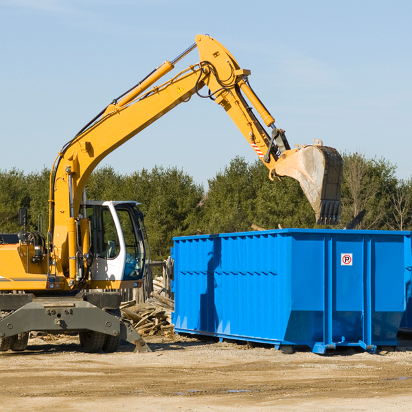 can i choose the location where the residential dumpster will be placed in Burrton KS